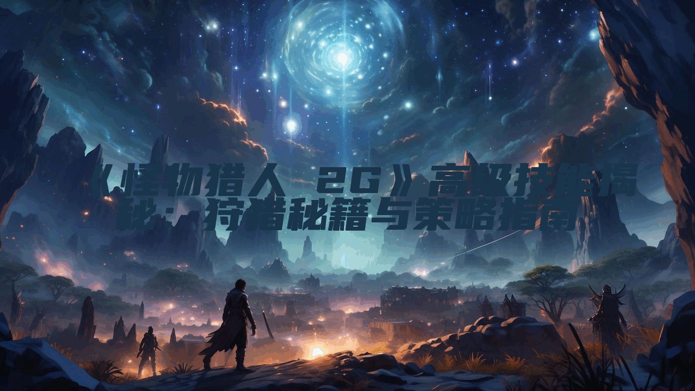 《怪物猎人 2G》高级技能揭秘：狩猎秘籍与策略指南