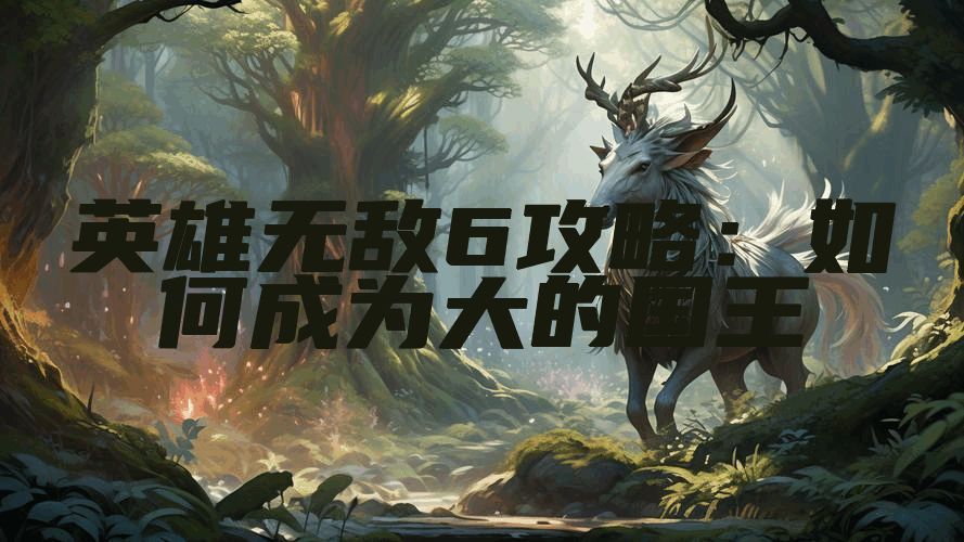 英雄无敌6攻略：如何成为大的国王