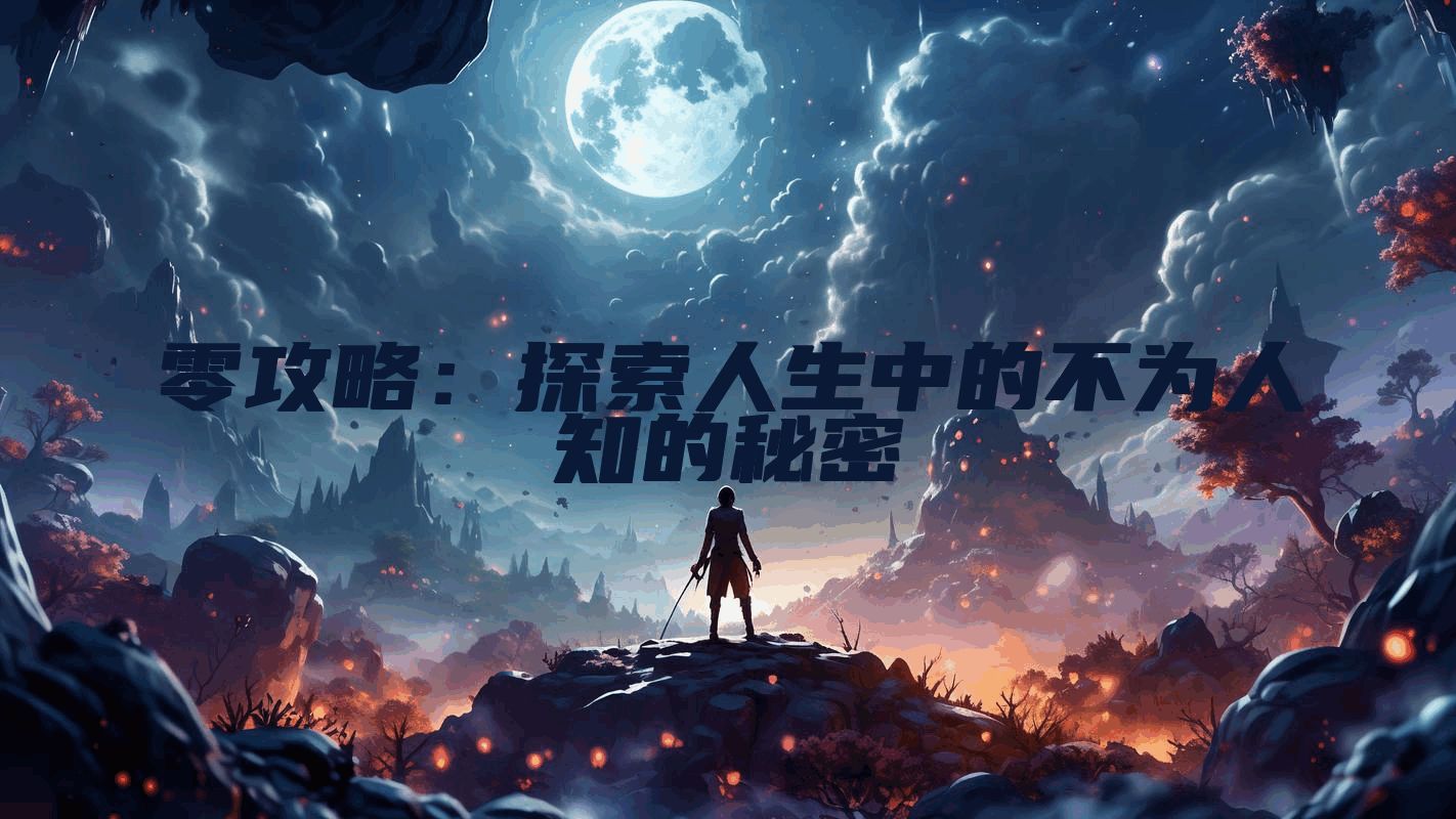 零攻略：探索人生中的不为人知的秘密
