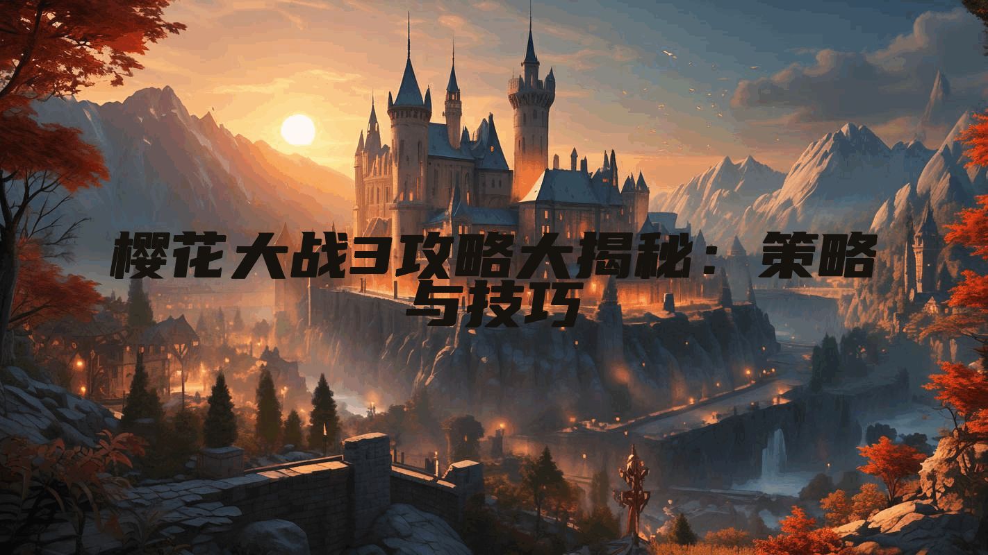 樱花大战3攻略大揭秘：策略与技巧