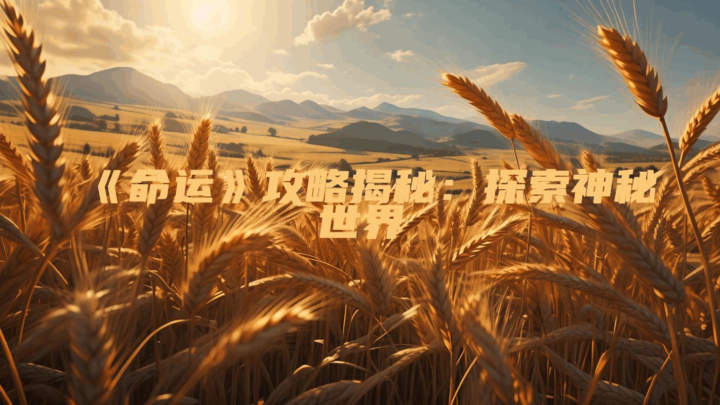 《命运》攻略揭秘：探索神秘世界