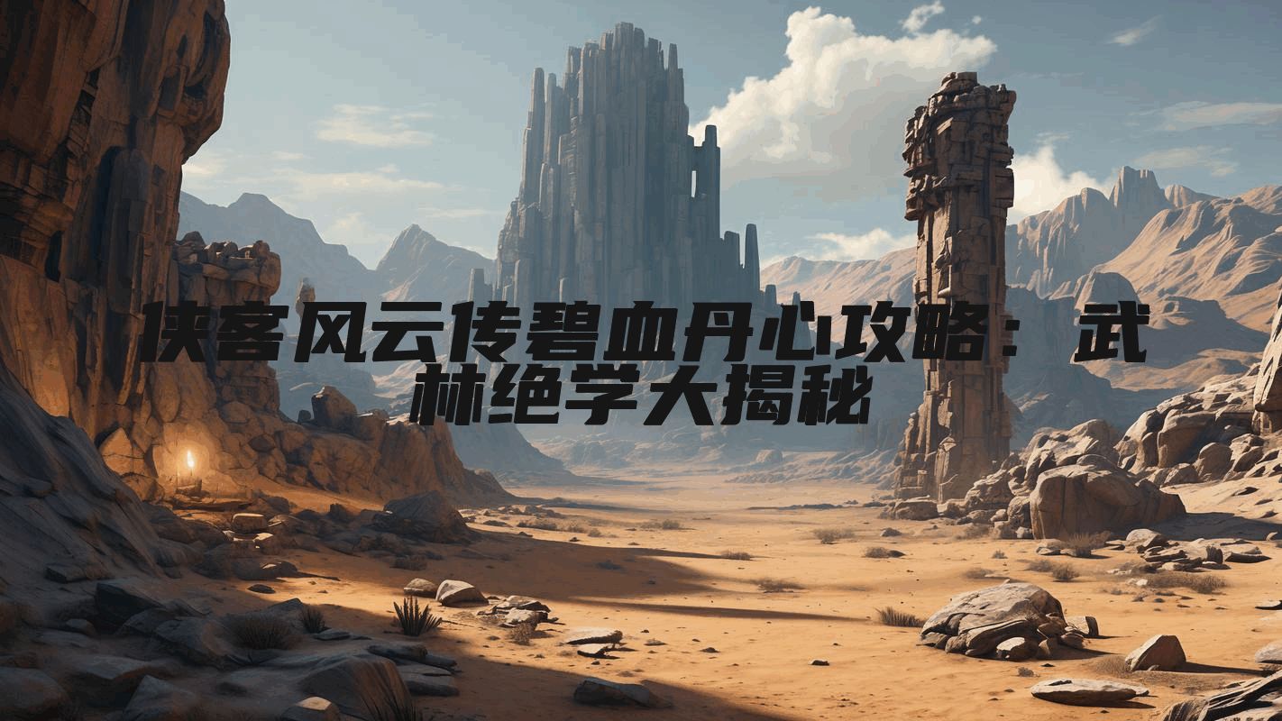 侠客风云传碧血丹心攻略：武林绝学大揭秘