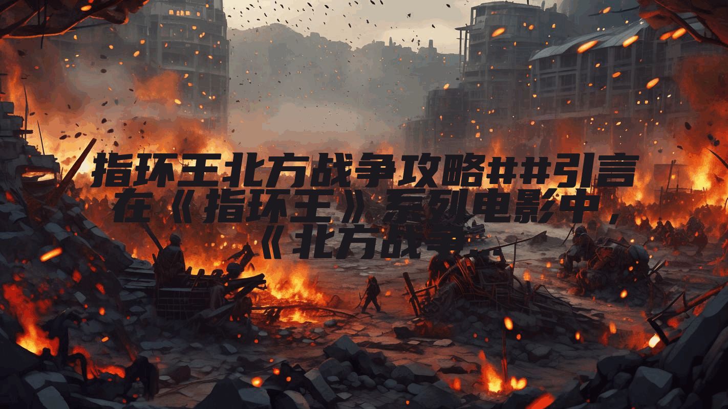 指环王北方战争攻略##引言在《指环王》系列电影中，《北方战争...